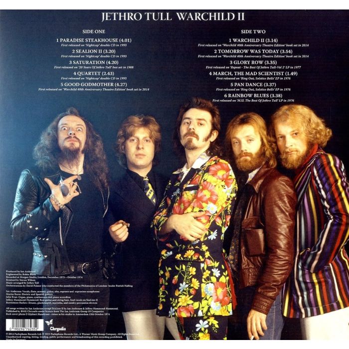 Jethro Tull Warchild II (Steven Wilson Remix) LP