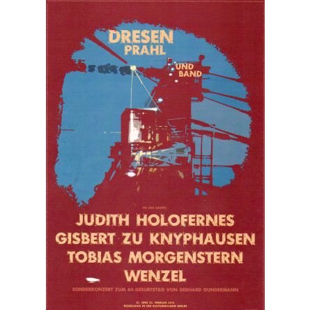 Plakat, Collage Dresen Prahl Band