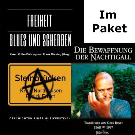 IM PAKET: Die Bewaffnung der Nachtigall – Tagebücher von Klaus Renft 1968 bis 1997 + Steinbrücken: Freiheit, Blues und Scherben - Geschichte eines Musikfestivals