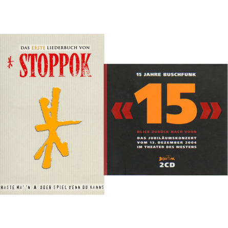 Hast ma' 'n A - Liederbuch Stoppok + 2-CD 15 Jahre Buschfunk
