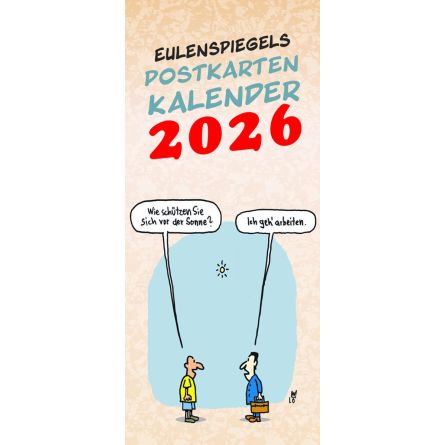 Eulenspiegels Postkartenkalender 2026