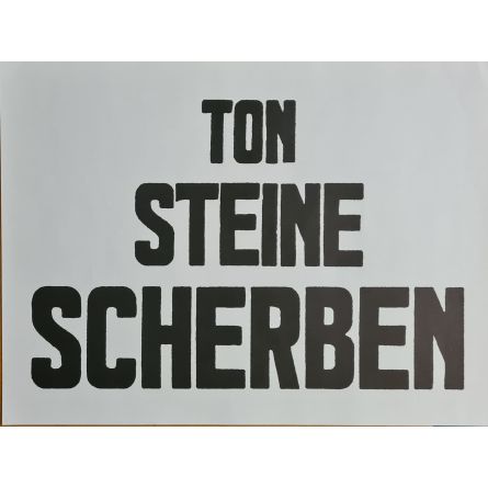 Ton Steine Scherben Poster (Weiß quer)
