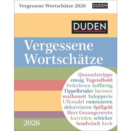 Duden Vergessene Wortschätze Tagesabreißkalender 2026