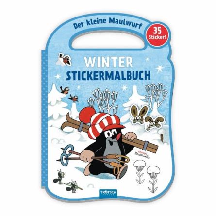 Der kleine Maulwurf Winter-Stickermalbuch