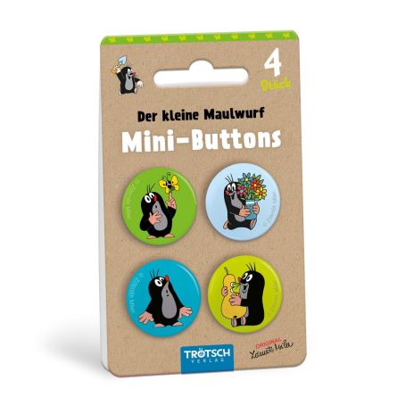 Mini-Buttons 4er Set