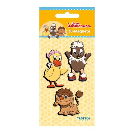 3er Set 3D-Magnete Drei Freunde