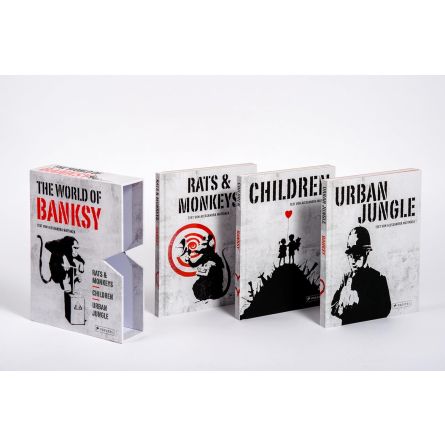 The World of Banksy. Alles was du von Banksy kennen musst in 3 Bänden im Schuber