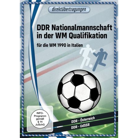 Direktübertragungen - DDR Nationalmannschaft in der WM-Qualifikation für die WM 1990 in Italien