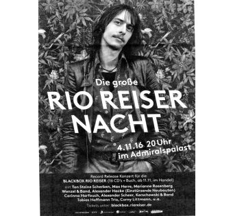 Rio Reiser Nacht Konzertplakat