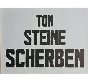 Ton Steine Scherben Poster (Weiß quer)