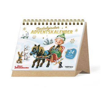 Nostalgischer Adventskalender zum Aufstellen