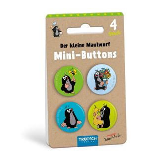 Mini-Buttons 4er Set