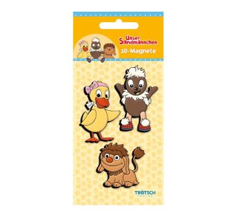 3er Set 3D-Magnete Drei Freunde