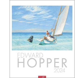 Edward Hopper Kalender 2024. Selten gezeigte Werke und bekannte Ikonen des beliebten amerikanischen Künstlers in einem großen Wandkalender 2024.