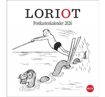 Loriot Postkartenkalender 2026